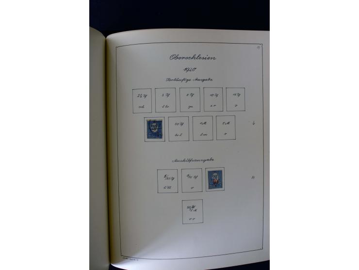 1850/1958, postfrische, ungebrauchte und gestempelte Sammlung mit u.a. Dt. Reich Bl.1, Bl.3 auf Brief etc.; 2 Alben