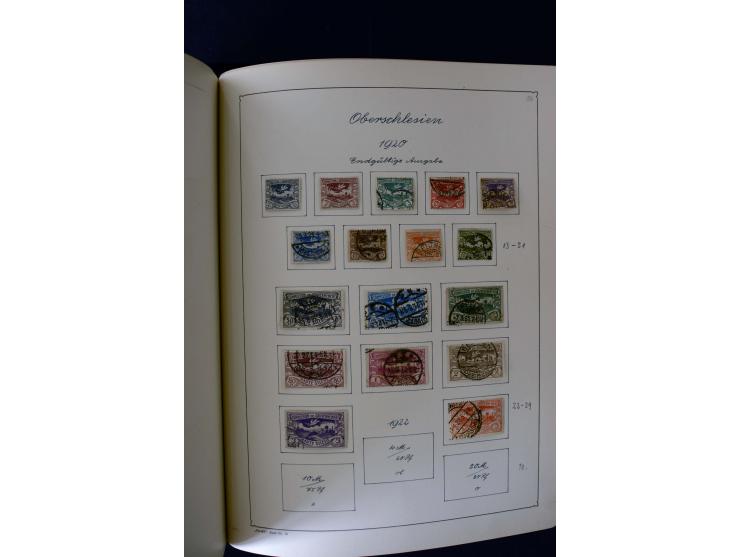 1850/1958, postfrische, ungebrauchte und gestempelte Sammlung mit u.a. Dt. Reich Bl.1, Bl.3 auf Brief etc.; 2 Alben