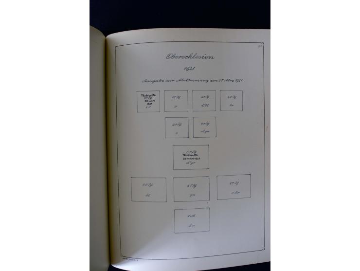 1850/1958, postfrische, ungebrauchte und gestempelte Sammlung mit u.a. Dt. Reich Bl.1, Bl.3 auf Brief etc.; 2 Alben