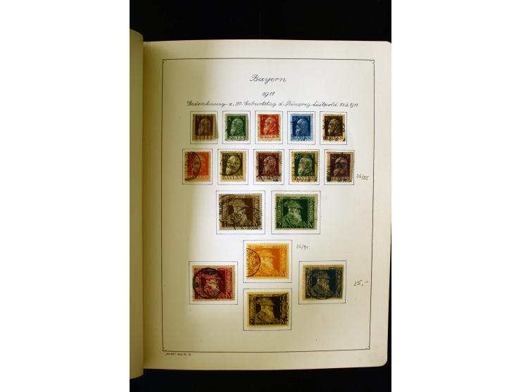 1850/1958, postfrische, ungebrauchte und gestempelte Sammlung mit u.a. Dt. Reich Bl.1, Bl.3 auf Brief etc.; 2 Alben