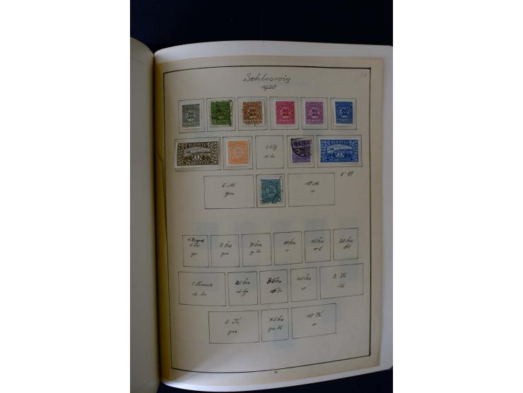 1850/1958, postfrische, ungebrauchte und gestempelte Sammlung mit u.a. Dt. Reich Bl.1, Bl.3 auf Brief etc.; 2 Alben