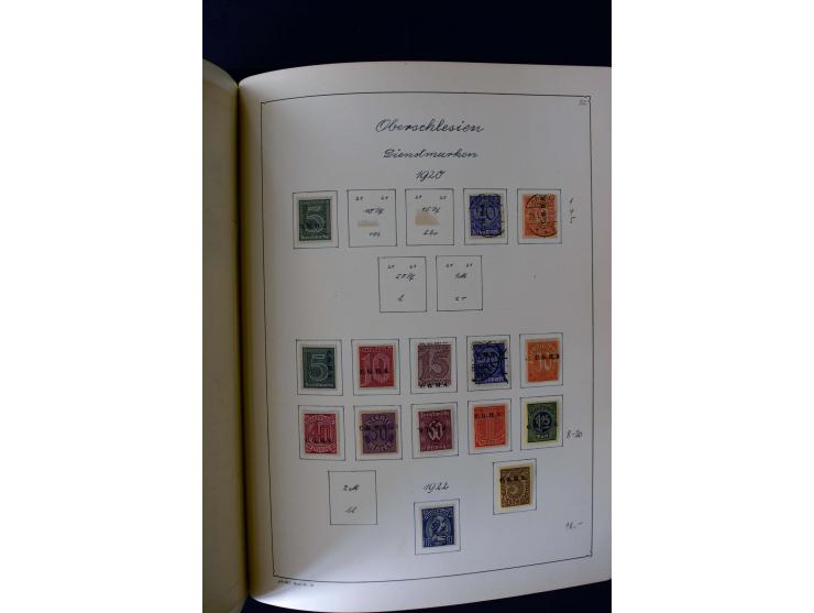 1850/1958, postfrische, ungebrauchte und gestempelte Sammlung mit u.a. Dt. Reich Bl.1, Bl.3 auf Brief etc.; 2 Alben