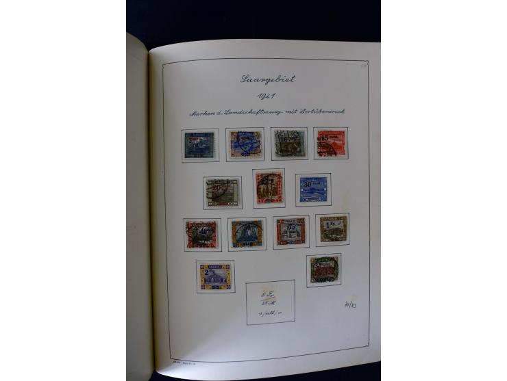 1850/1958, postfrische, ungebrauchte und gestempelte Sammlung mit u.a. Dt. Reich Bl.1, Bl.3 auf Brief etc.; 2 Alben