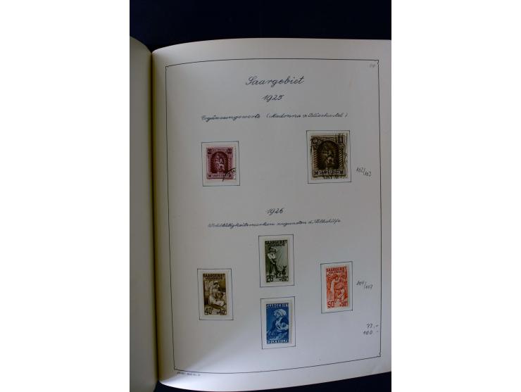 1850/1958, postfrische, ungebrauchte und gestempelte Sammlung mit u.a. Dt. Reich Bl.1, Bl.3 auf Brief etc.; 2 Alben