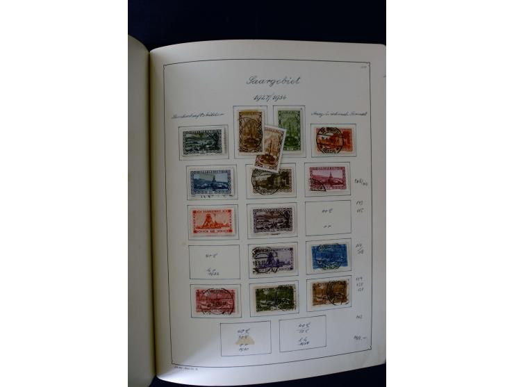 1850/1958, postfrische, ungebrauchte und gestempelte Sammlung mit u.a. Dt. Reich Bl.1, Bl.3 auf Brief etc.; 2 Alben