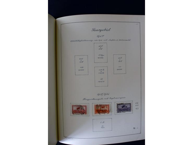 1850/1958, postfrische, ungebrauchte und gestempelte Sammlung mit u.a. Dt. Reich Bl.1, Bl.3 auf Brief etc.; 2 Alben