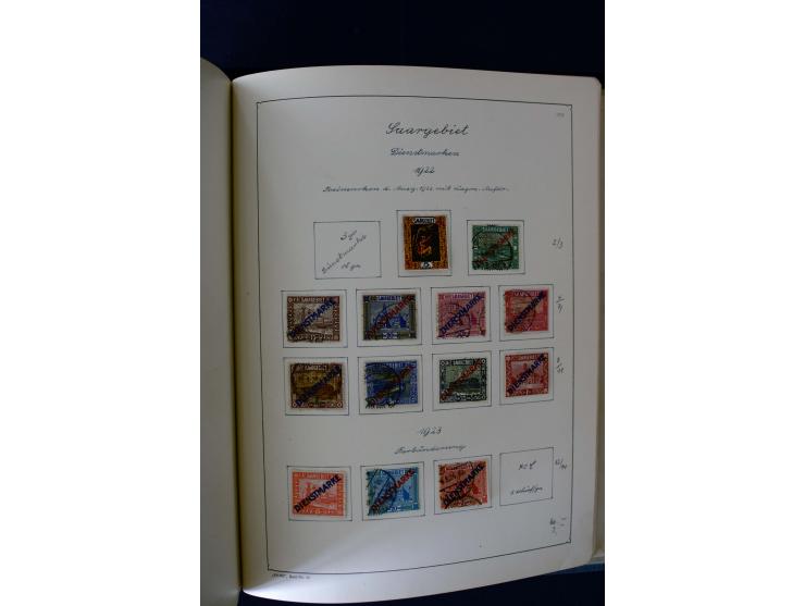 1850/1958, postfrische, ungebrauchte und gestempelte Sammlung mit u.a. Dt. Reich Bl.1, Bl.3 auf Brief etc.; 2 Alben