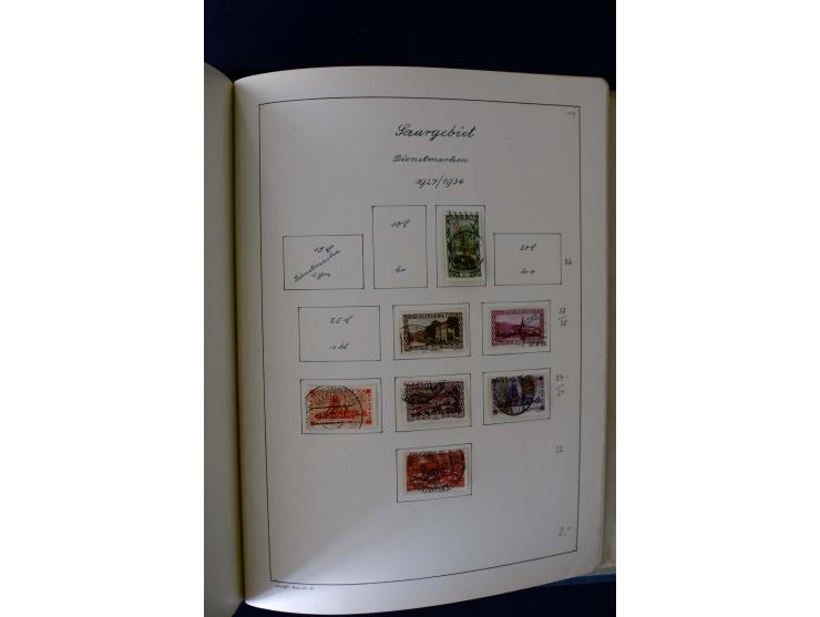 1850/1958, postfrische, ungebrauchte und gestempelte Sammlung mit u.a. Dt. Reich Bl.1, Bl.3 auf Brief etc.; 2 Alben