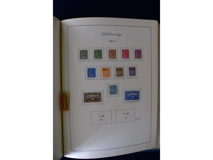 1850/1958, postfrische, ungebrauchte und gestempelte Sammlung mit u.a. Dt. Reich Bl.1, Bl.3 auf Brief etc.; 2 Alben