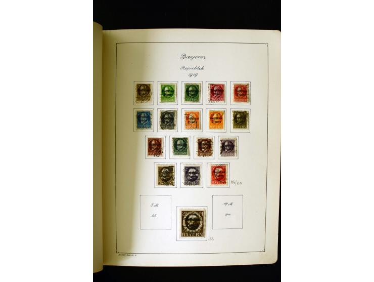 1850/1958, postfrische, ungebrauchte und gestempelte Sammlung mit u.a. Dt. Reich Bl.1, Bl.3 auf Brief etc.; 2 Alben