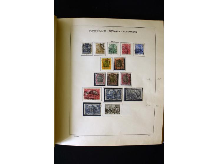 1850/1958, postfrische, ungebrauchte und gestempelte Sammlung mit u.a. Dt. Reich Bl.1, Bl.3 auf Brief etc.; 2 Alben