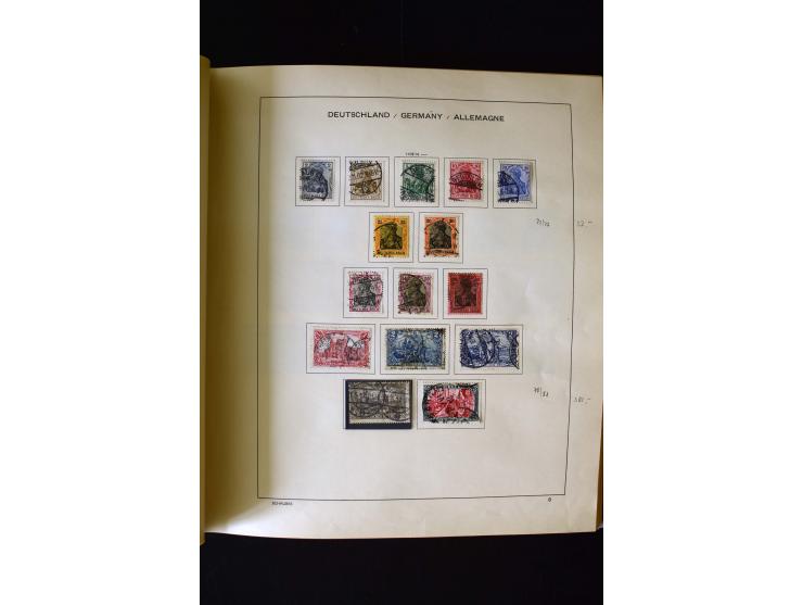 1850/1958, postfrische, ungebrauchte und gestempelte Sammlung mit u.a. Dt. Reich Bl.1, Bl.3 auf Brief etc.; 2 Alben