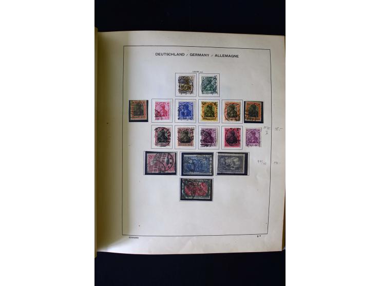 1850/1958, postfrische, ungebrauchte und gestempelte Sammlung mit u.a. Dt. Reich Bl.1, Bl.3 auf Brief etc.; 2 Alben