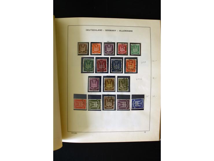 1850/1958, postfrische, ungebrauchte und gestempelte Sammlung mit u.a. Dt. Reich Bl.1, Bl.3 auf Brief etc.; 2 Alben