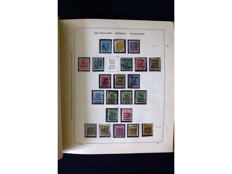 1850/1958, postfrische, ungebrauchte und gestempelte Sammlung mit u.a. Dt. Reich Bl.1, Bl.3 auf Brief etc.; 2 Alben
