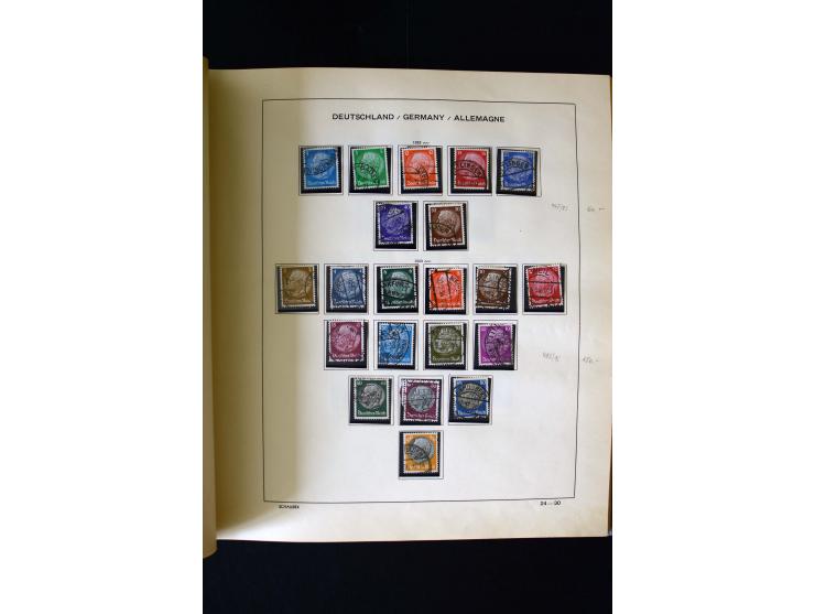 1850/1958, postfrische, ungebrauchte und gestempelte Sammlung mit u.a. Dt. Reich Bl.1, Bl.3 auf Brief etc.; 2 Alben