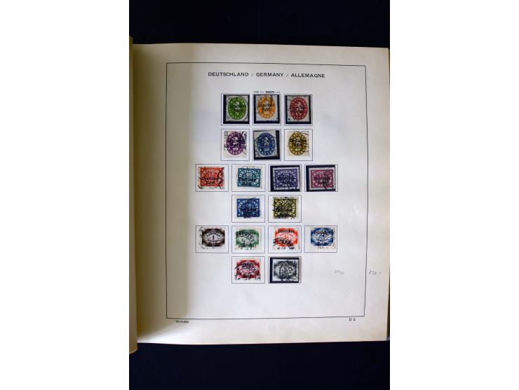 1850/1958, postfrische, ungebrauchte und gestempelte Sammlung mit u.a. Dt. Reich Bl.1, Bl.3 auf Brief etc.; 2 Alben