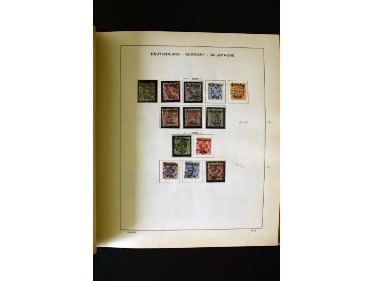 1850/1958, postfrische, ungebrauchte und gestempelte Sammlung mit u.a. Dt. Reich Bl.1, Bl.3 auf Brief etc.; 2 Alben