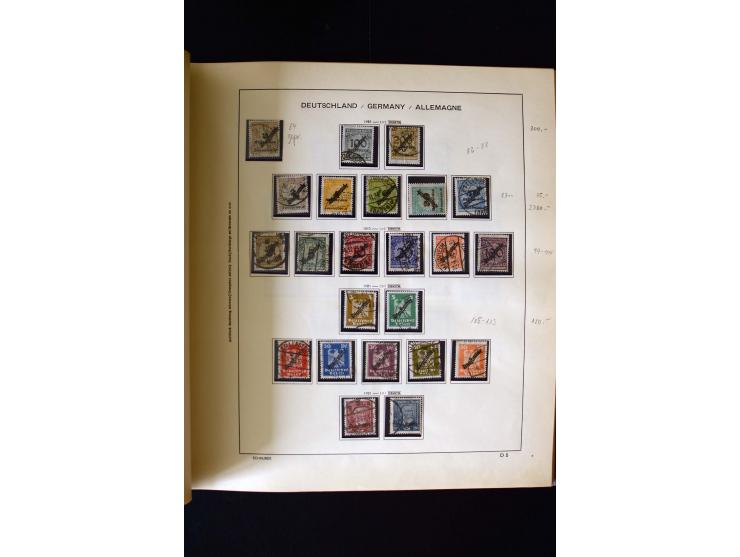 1850/1958, postfrische, ungebrauchte und gestempelte Sammlung mit u.a. Dt. Reich Bl.1, Bl.3 auf Brief etc.; 2 Alben