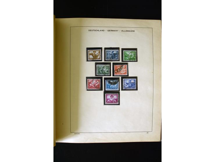 1850/1958, postfrische, ungebrauchte und gestempelte Sammlung mit u.a. Dt. Reich Bl.1, Bl.3 auf Brief etc.; 2 Alben