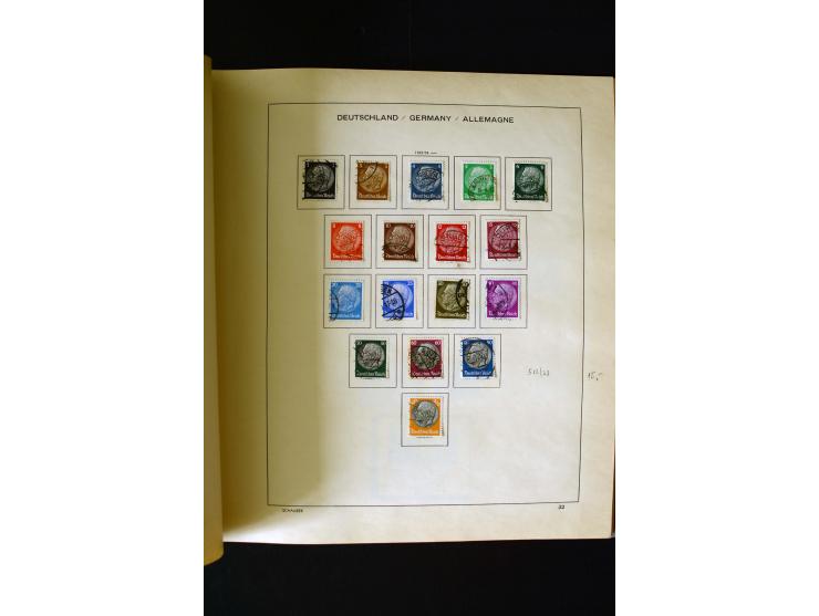 1850/1958, postfrische, ungebrauchte und gestempelte Sammlung mit u.a. Dt. Reich Bl.1, Bl.3 auf Brief etc.; 2 Alben