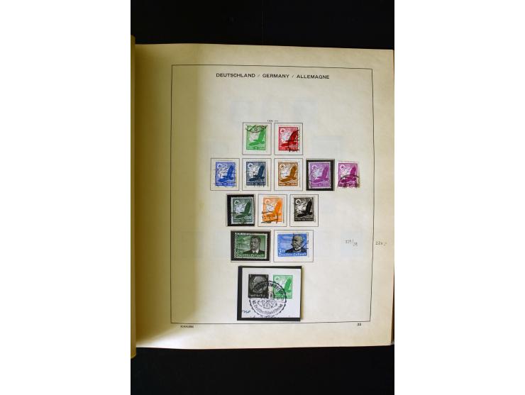 1850/1958, postfrische, ungebrauchte und gestempelte Sammlung mit u.a. Dt. Reich Bl.1, Bl.3 auf Brief etc.; 2 Alben