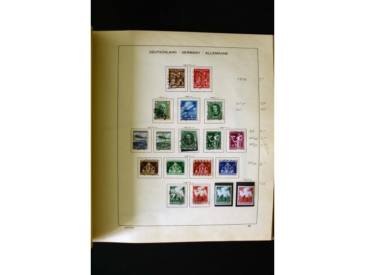 1850/1958, postfrische, ungebrauchte und gestempelte Sammlung mit u.a. Dt. Reich Bl.1, Bl.3 auf Brief etc.; 2 Alben