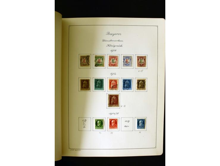 1850/1958, postfrische, ungebrauchte und gestempelte Sammlung mit u.a. Dt. Reich Bl.1, Bl.3 auf Brief etc.; 2 Alben