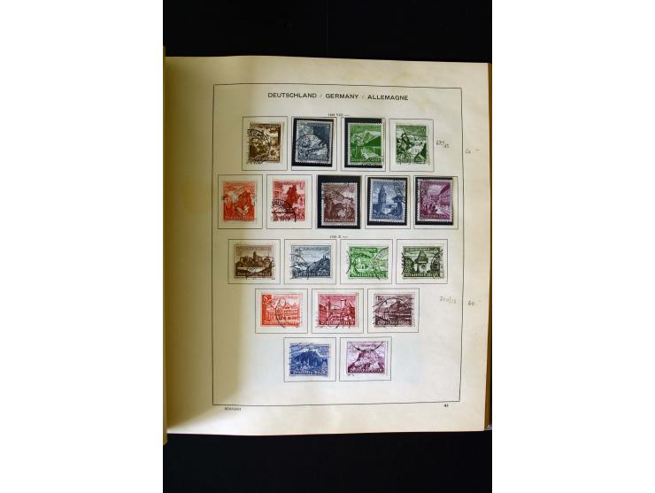 1850/1958, postfrische, ungebrauchte und gestempelte Sammlung mit u.a. Dt. Reich Bl.1, Bl.3 auf Brief etc.; 2 Alben