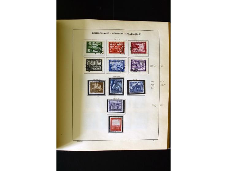 1850/1958, postfrische, ungebrauchte und gestempelte Sammlung mit u.a. Dt. Reich Bl.1, Bl.3 auf Brief etc.; 2 Alben
