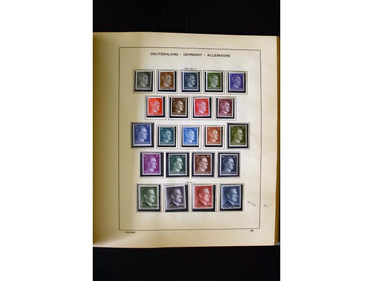 1850/1958, postfrische, ungebrauchte und gestempelte Sammlung mit u.a. Dt. Reich Bl.1, Bl.3 auf Brief etc.; 2 Alben