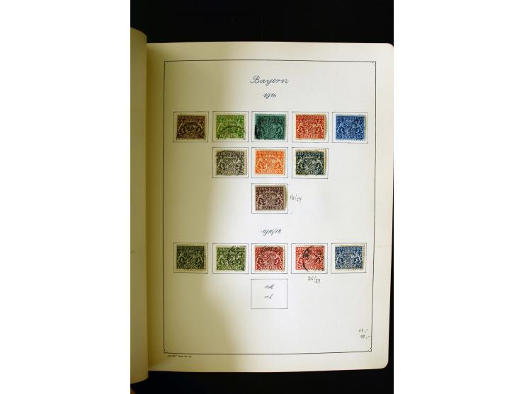 1850/1958, postfrische, ungebrauchte und gestempelte Sammlung mit u.a. Dt. Reich Bl.1, Bl.3 auf Brief etc.; 2 Alben