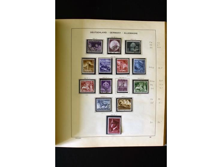 1850/1958, postfrische, ungebrauchte und gestempelte Sammlung mit u.a. Dt. Reich Bl.1, Bl.3 auf Brief etc.; 2 Alben