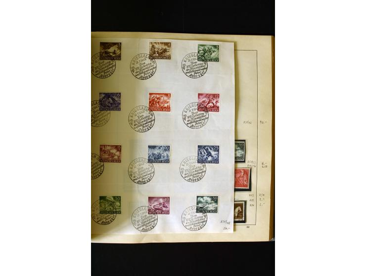 1850/1958, postfrische, ungebrauchte und gestempelte Sammlung mit u.a. Dt. Reich Bl.1, Bl.3 auf Brief etc.; 2 Alben