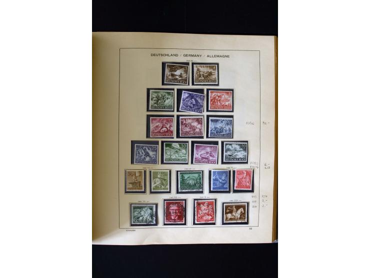 1850/1958, postfrische, ungebrauchte und gestempelte Sammlung mit u.a. Dt. Reich Bl.1, Bl.3 auf Brief etc.; 2 Alben