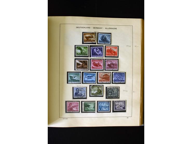 1850/1958, postfrische, ungebrauchte und gestempelte Sammlung mit u.a. Dt. Reich Bl.1, Bl.3 auf Brief etc.; 2 Alben