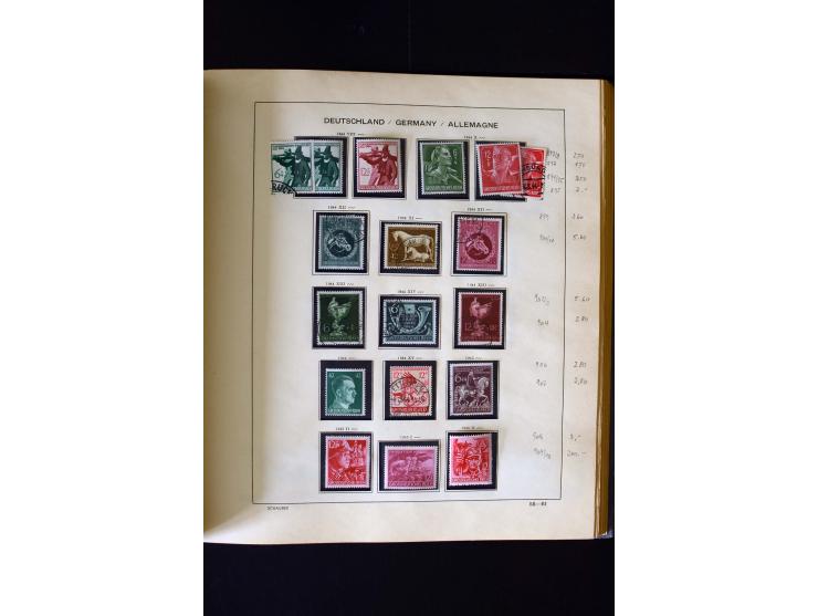 1850/1958, postfrische, ungebrauchte und gestempelte Sammlung mit u.a. Dt. Reich Bl.1, Bl.3 auf Brief etc.; 2 Alben