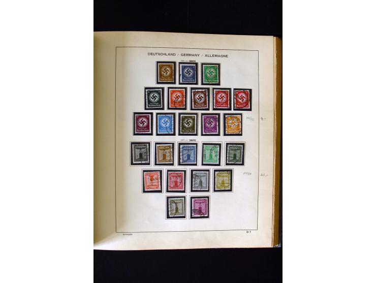 1850/1958, postfrische, ungebrauchte und gestempelte Sammlung mit u.a. Dt. Reich Bl.1, Bl.3 auf Brief etc.; 2 Alben