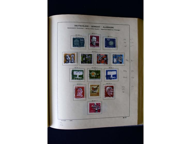 1850/1958, postfrische, ungebrauchte und gestempelte Sammlung mit u.a. Dt. Reich Bl.1, Bl.3 auf Brief etc.; 2 Alben