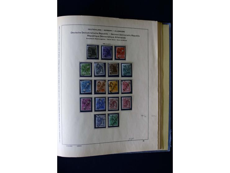 1850/1958, postfrische, ungebrauchte und gestempelte Sammlung mit u.a. Dt. Reich Bl.1, Bl.3 auf Brief etc.; 2 Alben