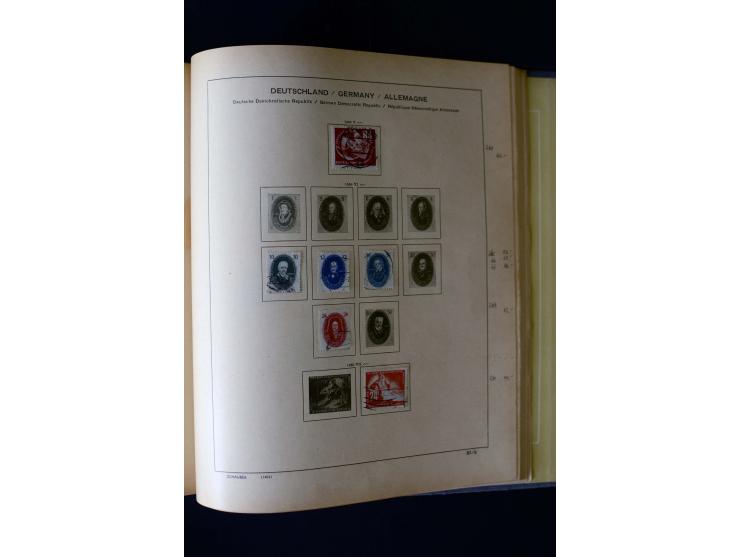 1850/1958, postfrische, ungebrauchte und gestempelte Sammlung mit u.a. Dt. Reich Bl.1, Bl.3 auf Brief etc.; 2 Alben