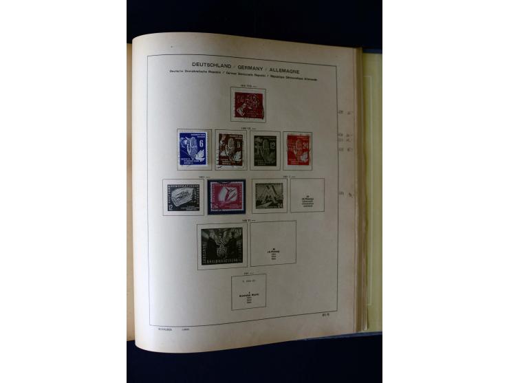 1850/1958, postfrische, ungebrauchte und gestempelte Sammlung mit u.a. Dt. Reich Bl.1, Bl.3 auf Brief etc.; 2 Alben