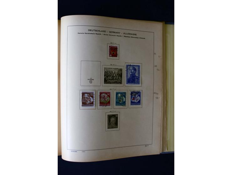 1850/1958, postfrische, ungebrauchte und gestempelte Sammlung mit u.a. Dt. Reich Bl.1, Bl.3 auf Brief etc.; 2 Alben