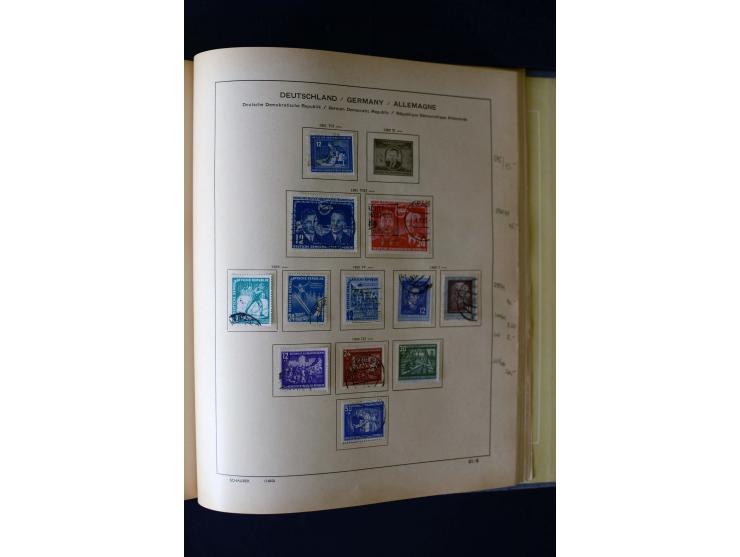 1850/1958, postfrische, ungebrauchte und gestempelte Sammlung mit u.a. Dt. Reich Bl.1, Bl.3 auf Brief etc.; 2 Alben