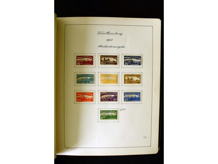 1850/1958, postfrische, ungebrauchte und gestempelte Sammlung mit u.a. Dt. Reich Bl.1, Bl.3 auf Brief etc.; 2 Alben