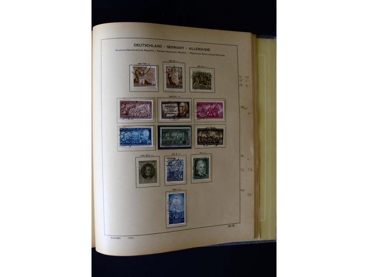 1850/1958, postfrische, ungebrauchte und gestempelte Sammlung mit u.a. Dt. Reich Bl.1, Bl.3 auf Brief etc.; 2 Alben