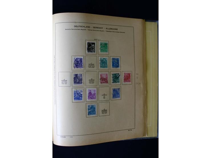 1850/1958, postfrische, ungebrauchte und gestempelte Sammlung mit u.a. Dt. Reich Bl.1, Bl.3 auf Brief etc.; 2 Alben