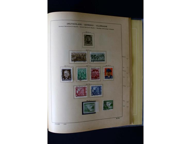 1850/1958, postfrische, ungebrauchte und gestempelte Sammlung mit u.a. Dt. Reich Bl.1, Bl.3 auf Brief etc.; 2 Alben
