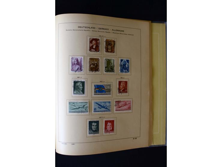 1850/1958, postfrische, ungebrauchte und gestempelte Sammlung mit u.a. Dt. Reich Bl.1, Bl.3 auf Brief etc.; 2 Alben