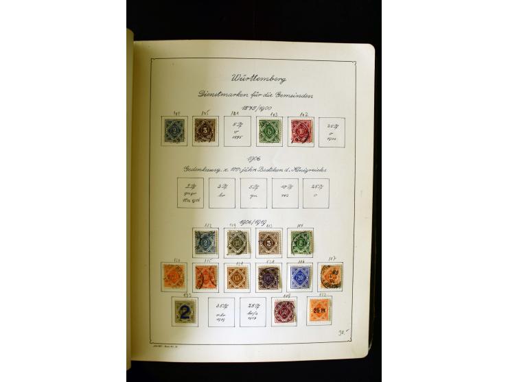 1850/1958, postfrische, ungebrauchte und gestempelte Sammlung mit u.a. Dt. Reich Bl.1, Bl.3 auf Brief etc.; 2 Alben